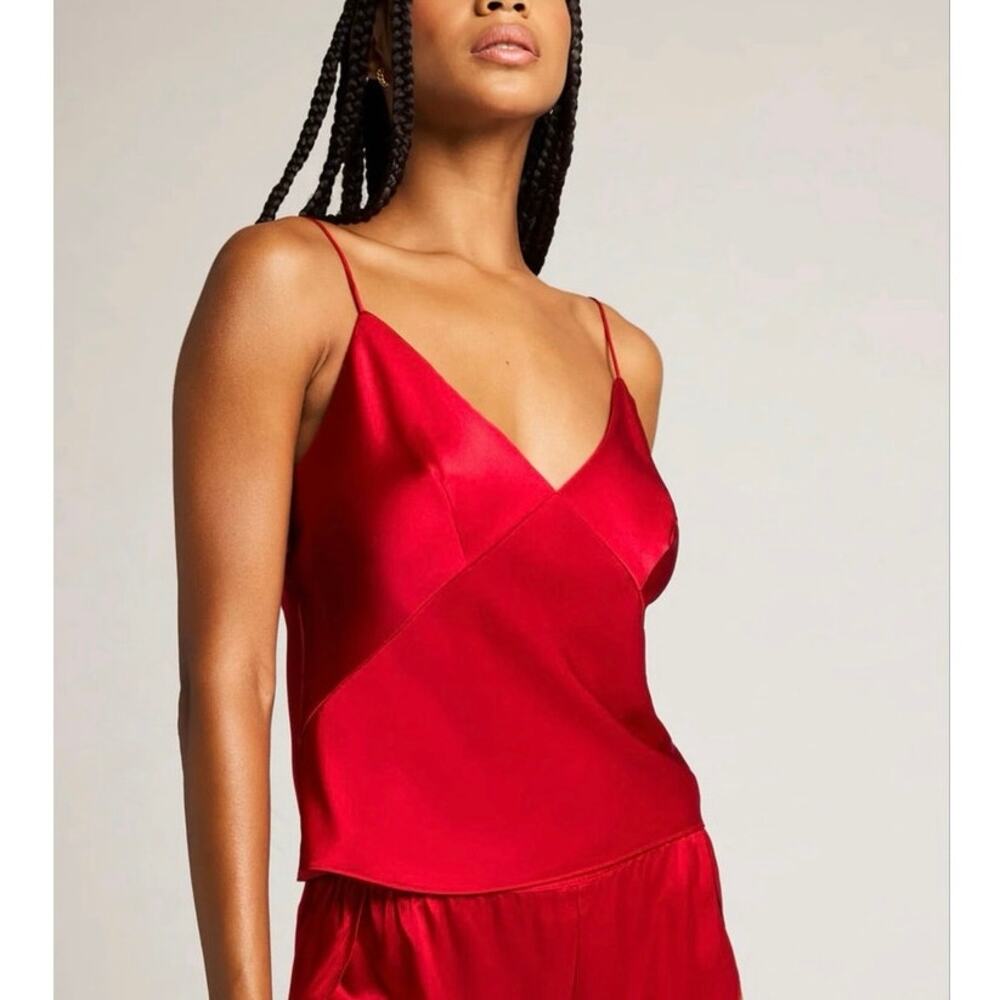 NEW Negative Size XS Eclipse Silk Cami Cerise Red